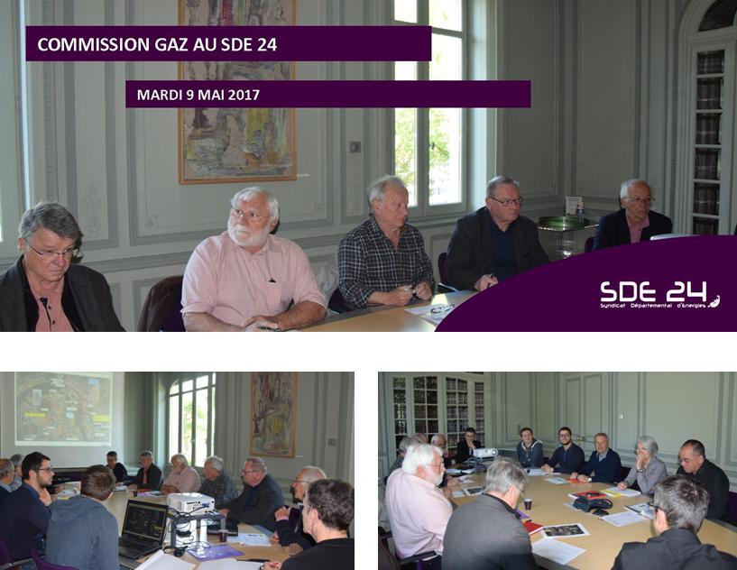 Commission Gaz mardi 9 mai 2017 au SDE 24