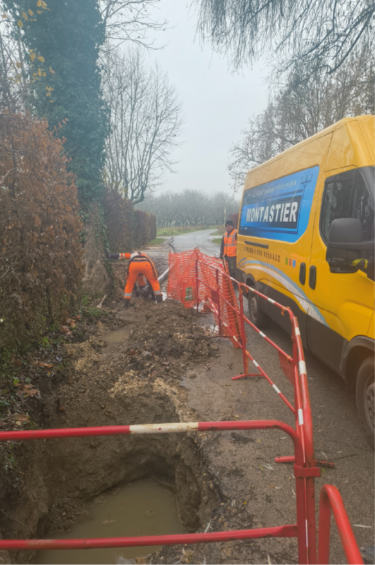 Photos - Travaux raccordement Trémolat_1