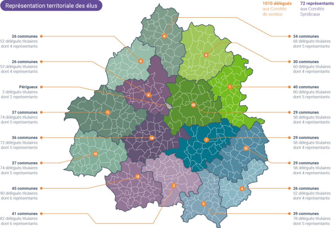 Carte 2023 - Représentation territoriale