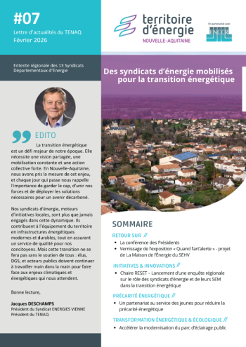 Couv-07 Lettre d'actualités du TENAQ - Février 2026