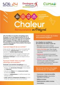 Fiche CDT Chaleur renouvelable